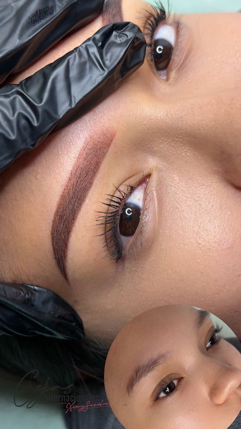 Resultado de diseño de cejas y mirada realzada